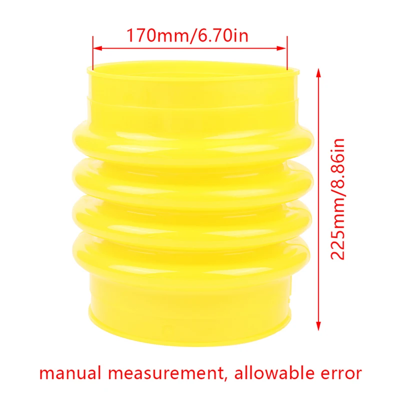 Yellow Polyurethane Jumping Jack Bellows Boot 22*18cm For Wacker Rammer Compactor Tamper For Power Tools Accessories