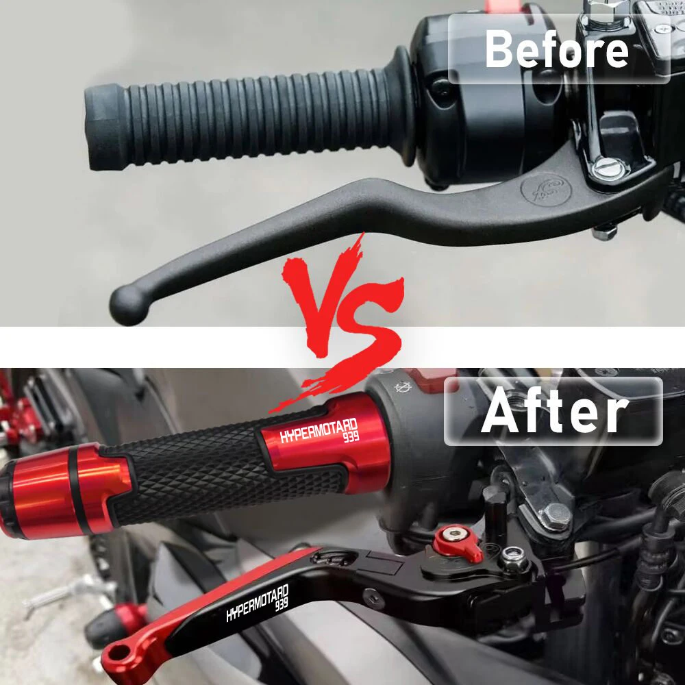Motorcycle Accessoriese Adjustable Brake Clutch Levers Hand Grips Handlebar CNC FOR DUCATI HYPERMOTARD939 HYPERMOTARD 939 2018