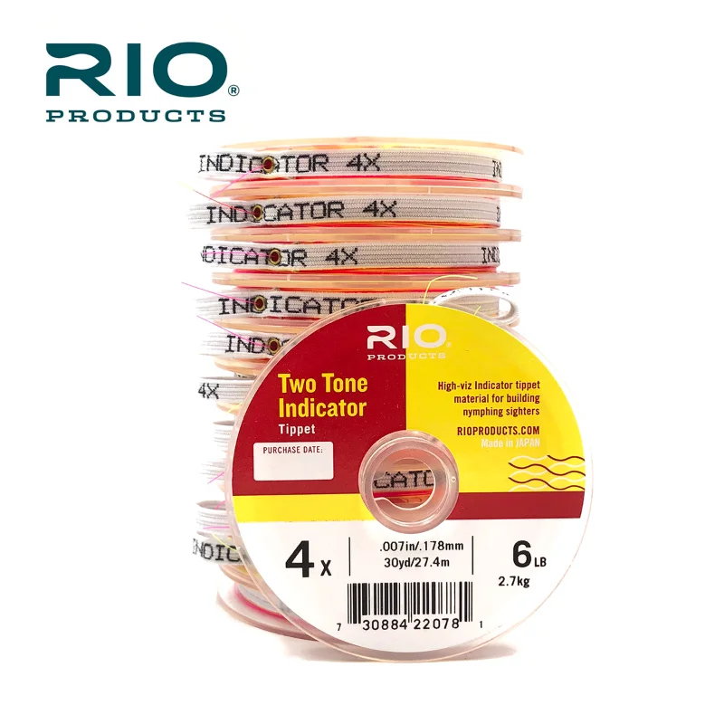 

Imported RIO Double-color Printing Line Fluorescent Red-green Printing Line Wire U2 Fly Fishing Nymph Fishing Method