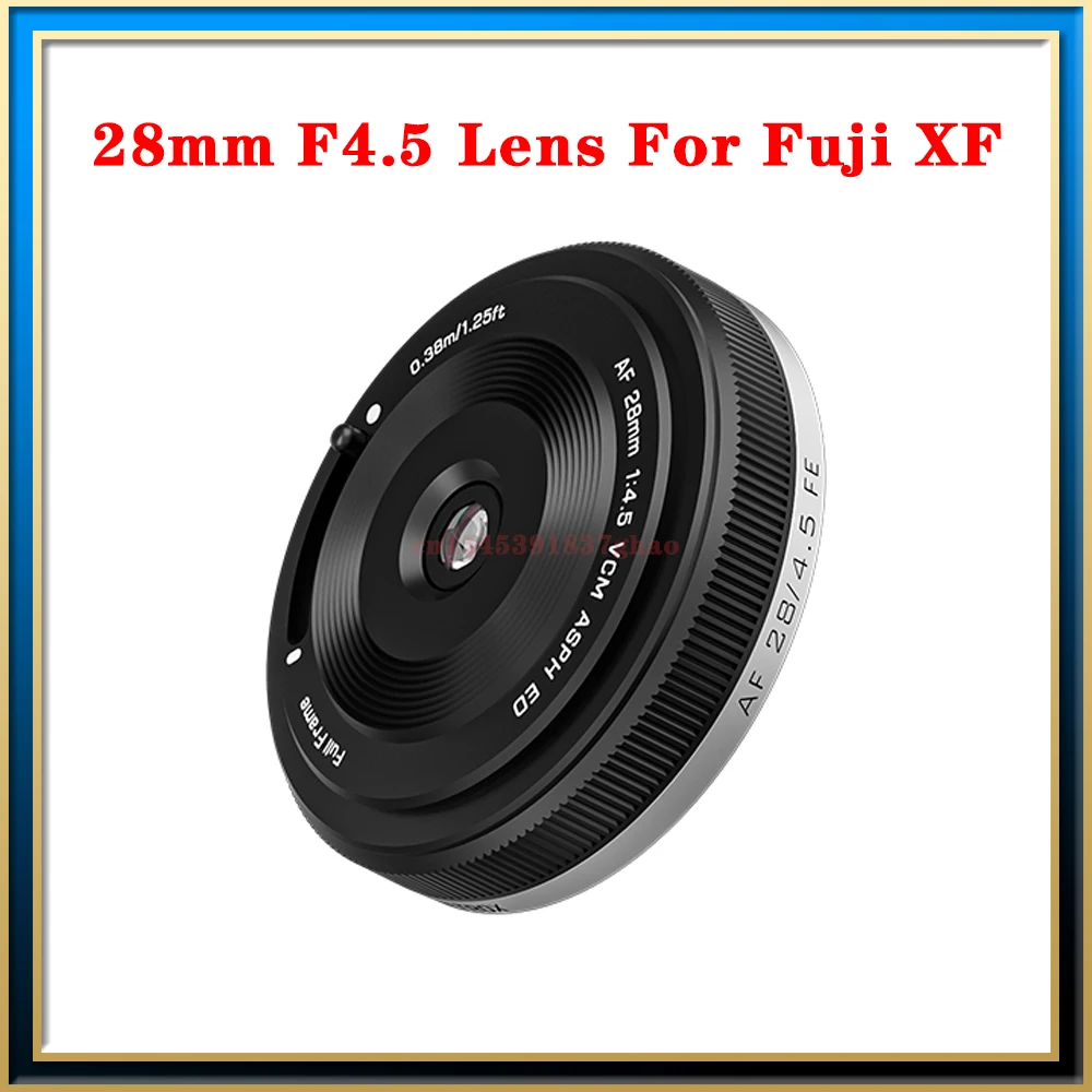 VILTROX AF 28 مللي متر F4.5 التركيز التلقائي عدسة كاملة الإطار ريترو رقيقة جدا ل فوجي XF فوجي فيلم X-Mount