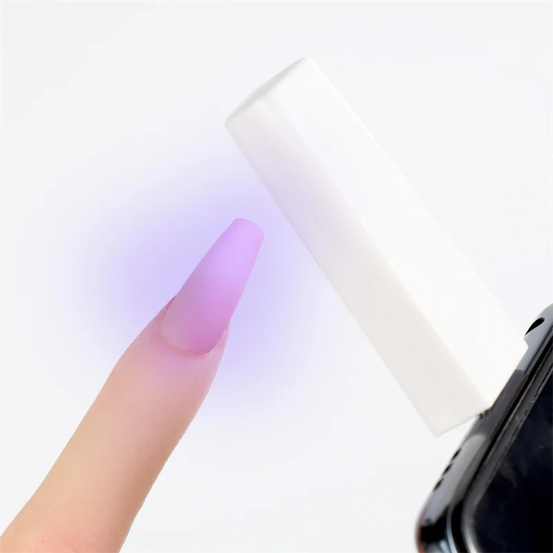 Mini Handheld Nail Dryer Lamp, Lanterna para Gel Polish, Secagem rápida, Carregamento USB, Máquina do secador de unhas, Manicure DIY Tools, 3 Pcs, 1Pc