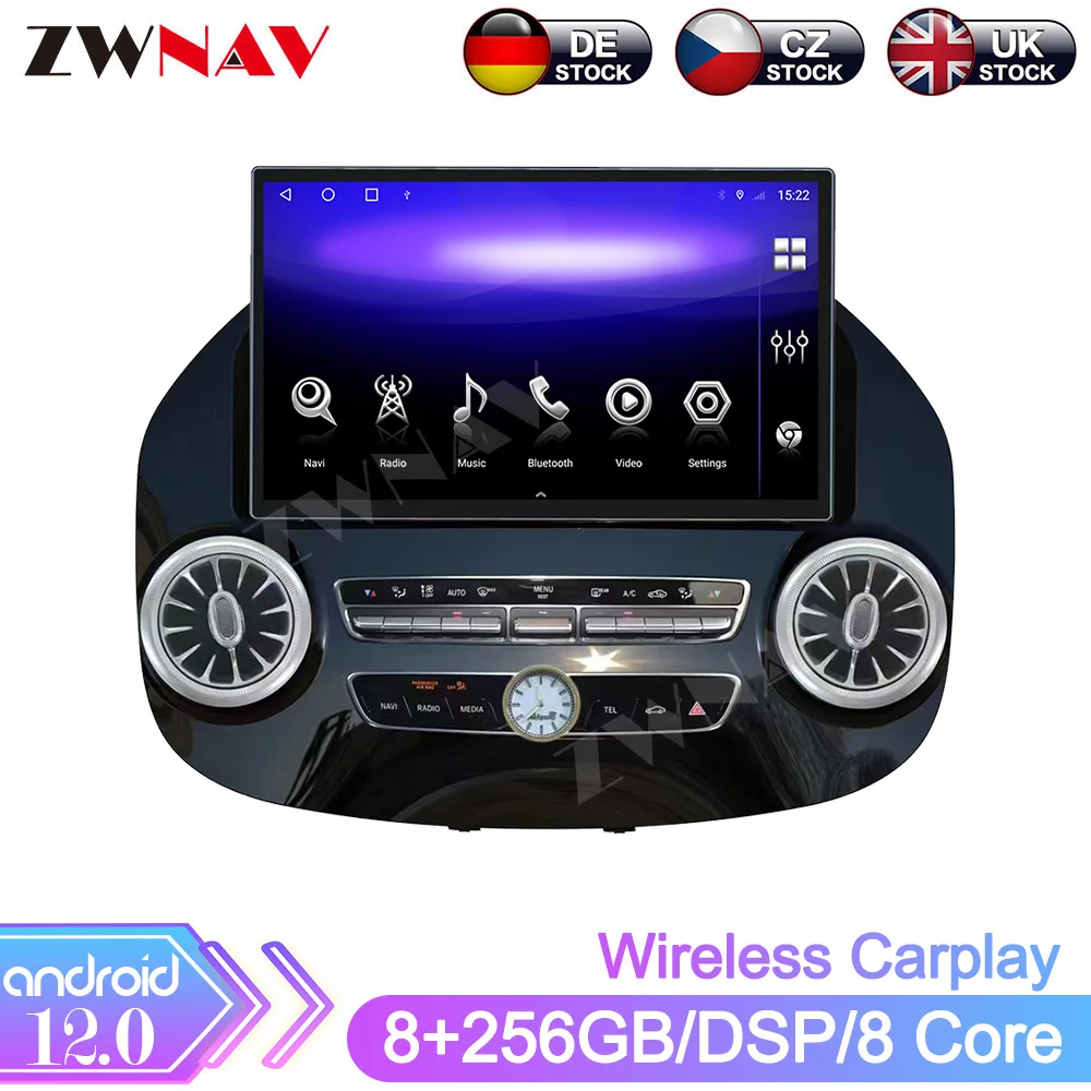 Car Radio Android Accessoriesr 13.3 Inch For Mercedes Benz Vito W447 2014-2021 GPS Auto Multimedia Navig Player Stereo Carplay