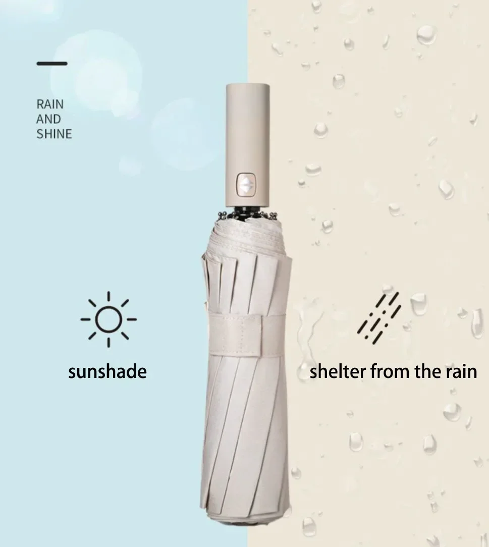 Guarda-chuva reforçado resistente ao vento masculino, forte e durável, protetor solar anti-UV, guarda-chuva de negócios, guarda-chuva ensolarado feminino, 24 ossos