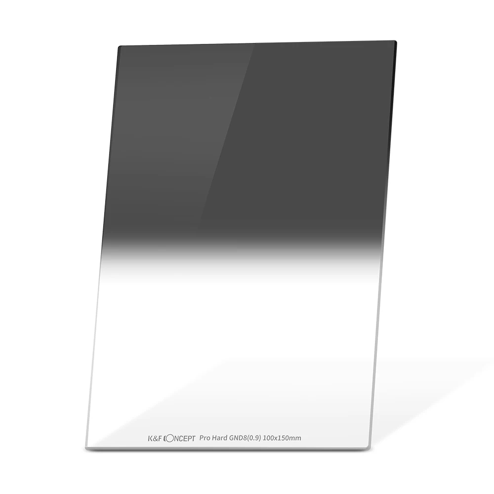 K&F CONCEPT GND8 Graduated Square Neutral Density Filter 3 Stops Multi Coated 100X150mm Soft Grad Compatible with Cokin Z Holder