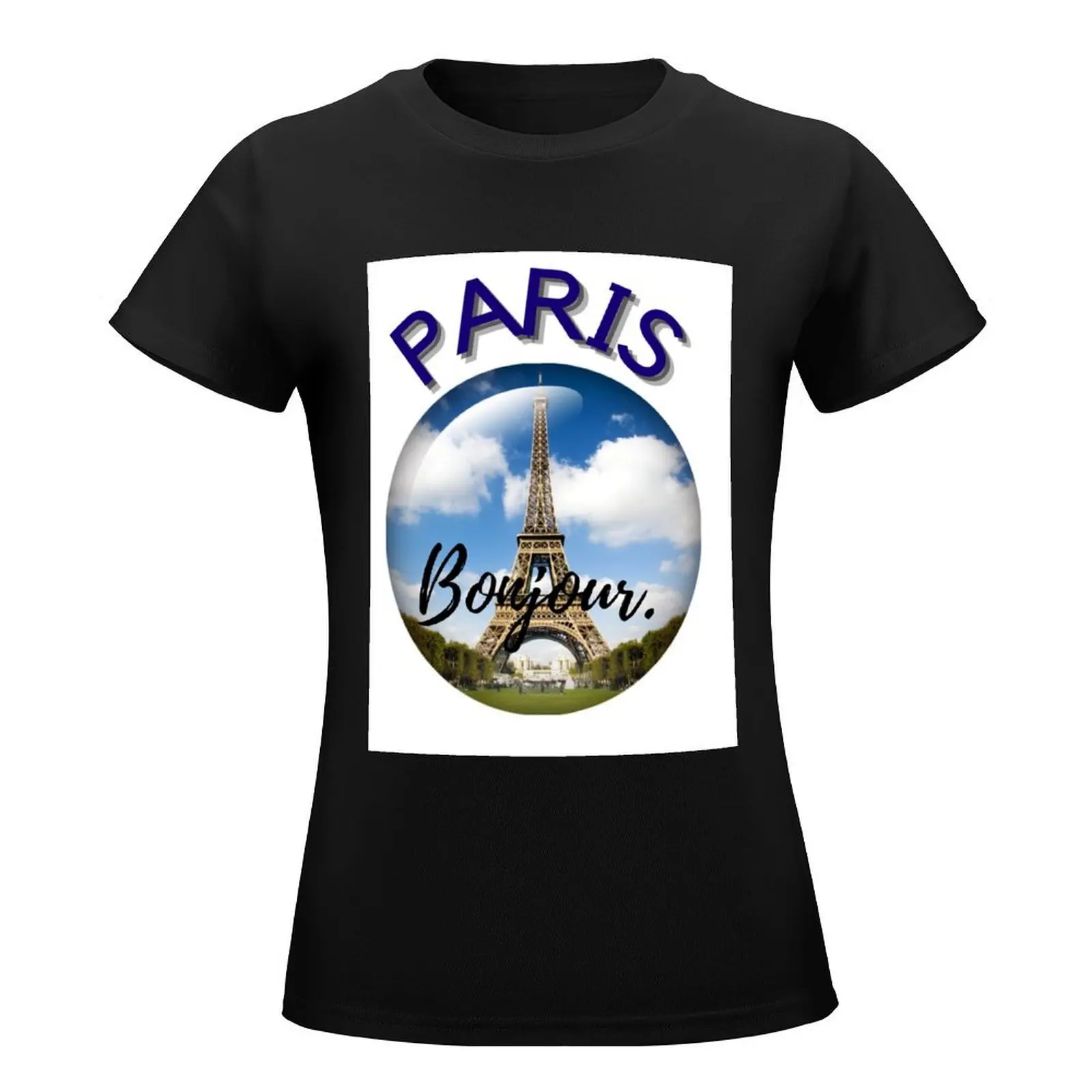 Paris T-Shirt animal print shirt for girls tops anime clothes t shirts for Women loose fit