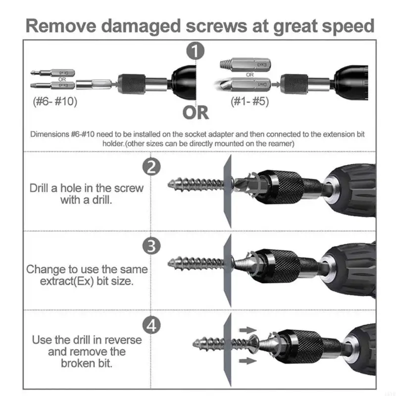 15YF 22Pcs Extractor Screwdriver Remover Purpose Tools Disassemble Screws