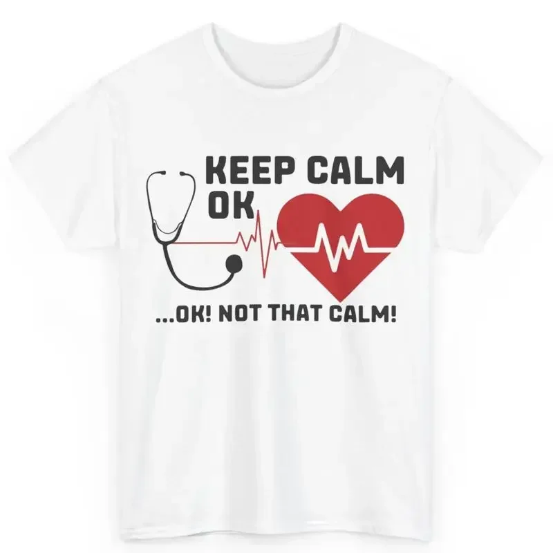 Cardiologist Funny Heart Doctor Humorous Cotton T Shirt Nurse