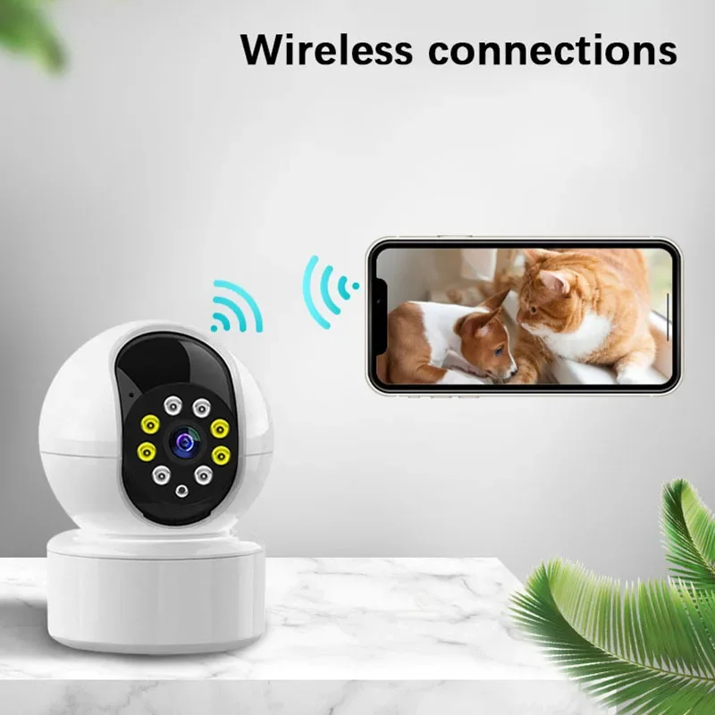 1080P A10 USB Camera 360° Indoor Wireless WiFi Monitor HD Night Vision Home Safety Security Surveillance Audio Video Recorder