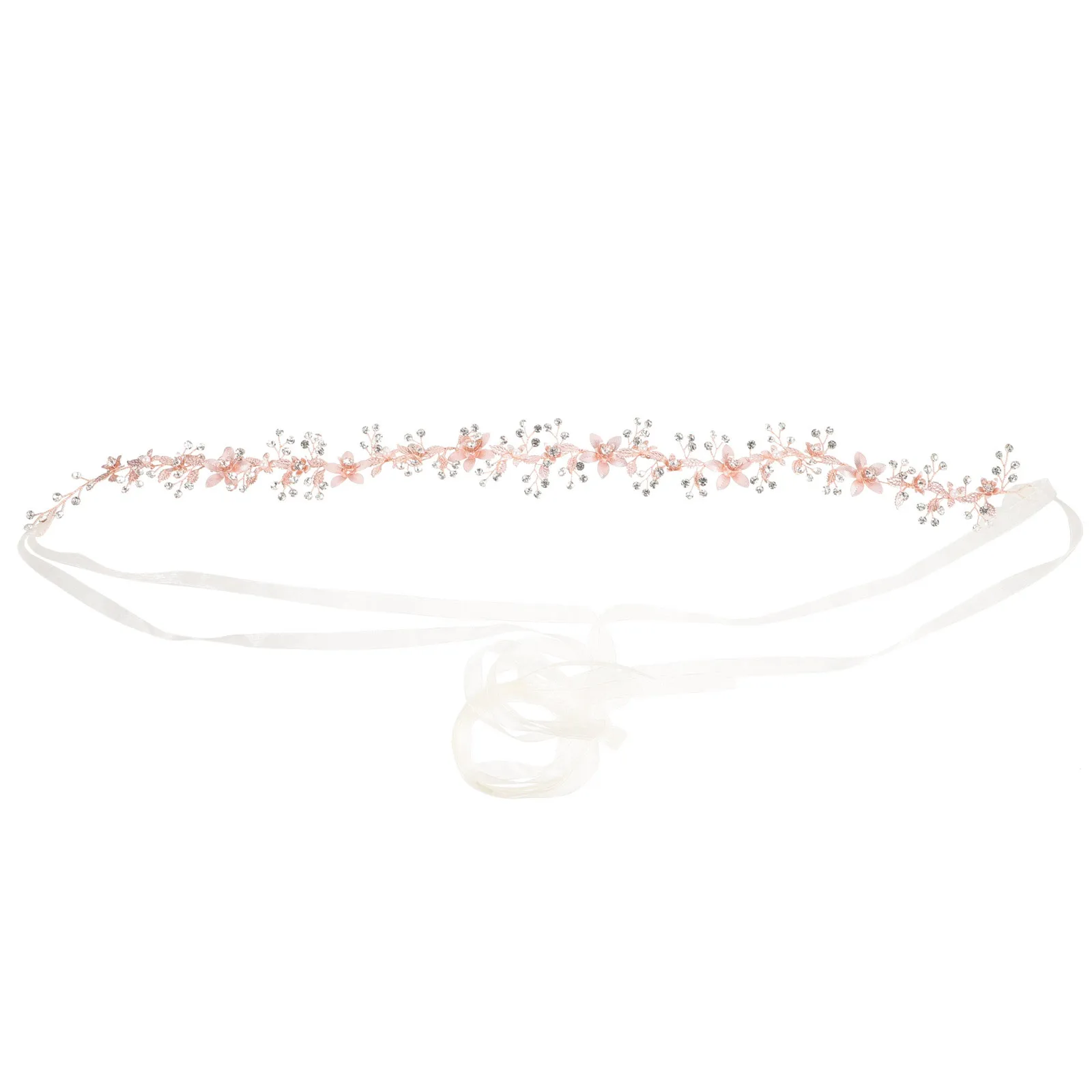 1 قطعة سلسلة زهرة حزام الزفاف ارتفع الذهب اليدوية حجر الراين وشاح الزفاف حزام خصر الزفاف أنيقة اكسسوارات الحفلات #5