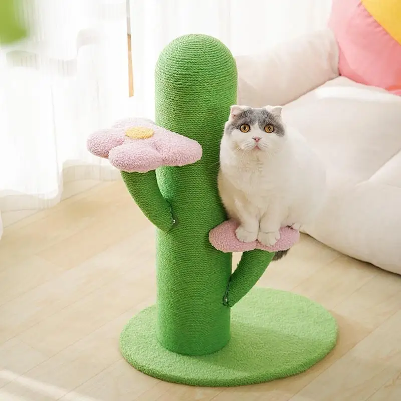 

Cactus Cat Climbing Frame Cat Nest Tree Integrated Vertical Cat Scratching Post Wear-resistant And Non-shedding Cat Toy Sisal