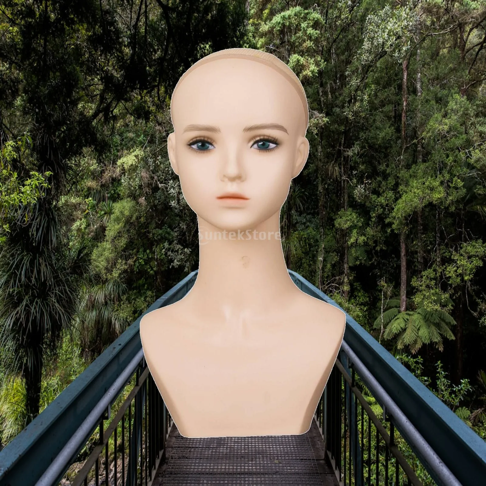 Female Mannequin Head Sophisticated Mannequin Head with Shoulders for Cosplayers