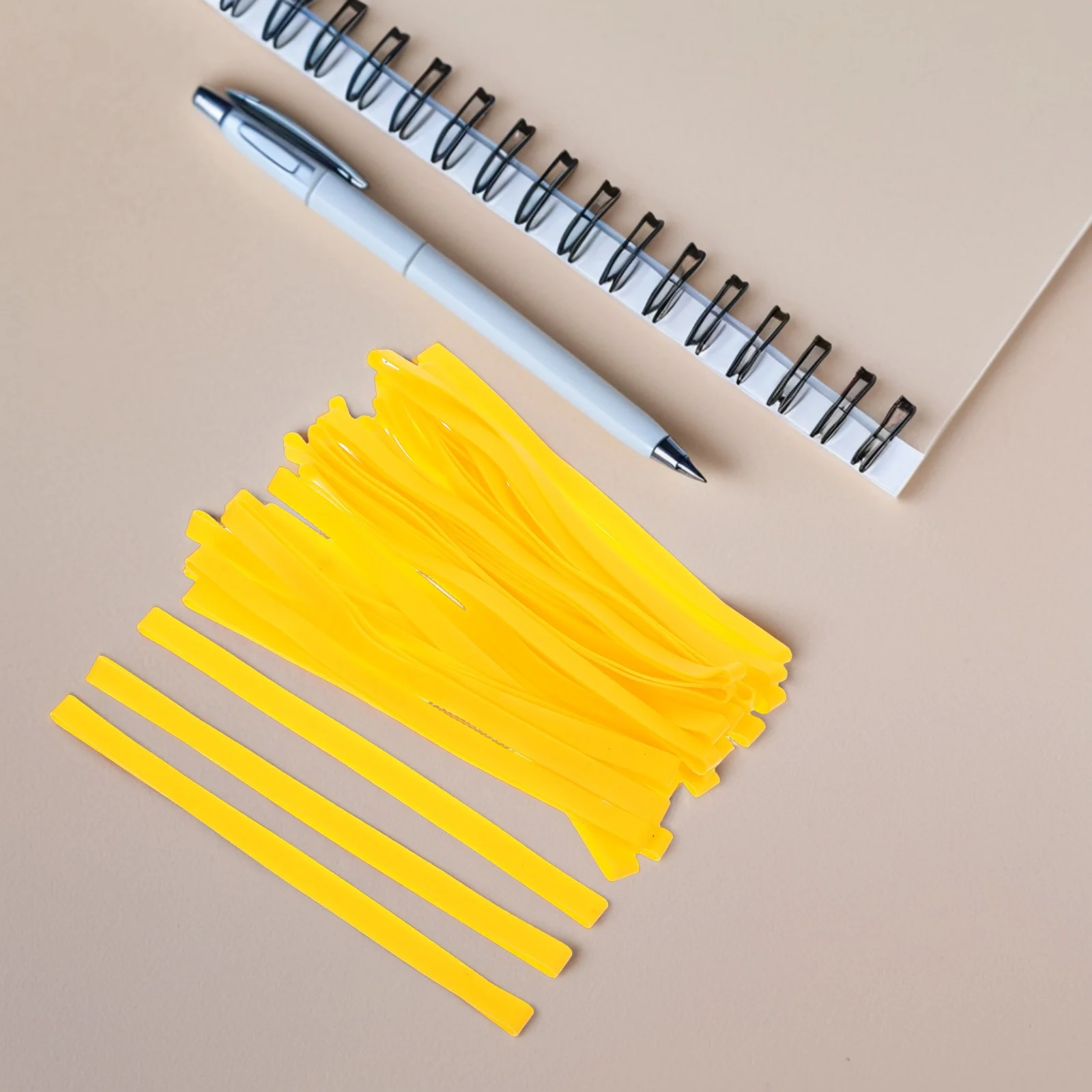 

30Pcs Silicone Rubber Bands Smooth Portable Adjustable Strap for Journal Diary Book Binder Meal Prep Box Storage Organizer