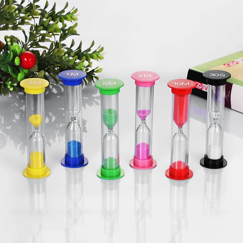 1-5 Minutes Creativity Mini Hourglass Sand Clock Cooking Brushing Teeth Kitchen Tools Timer Sandglass Children's Christmas Gifts