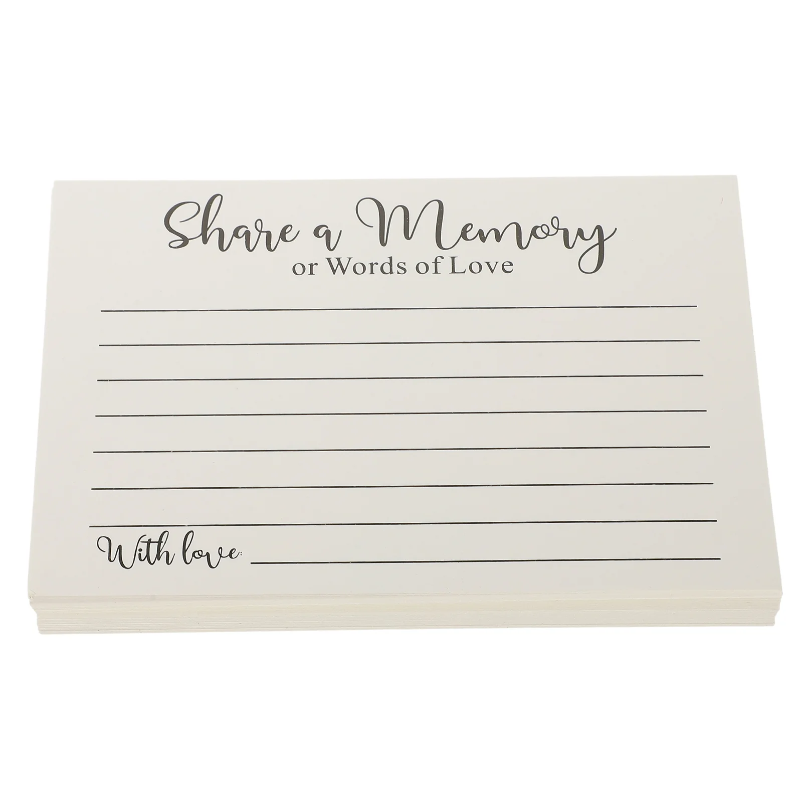 

50 Sheets Church Dedication Envelope Memory Cards for Funeral Celebration Life Festival Multi-use Writing Multipurpose