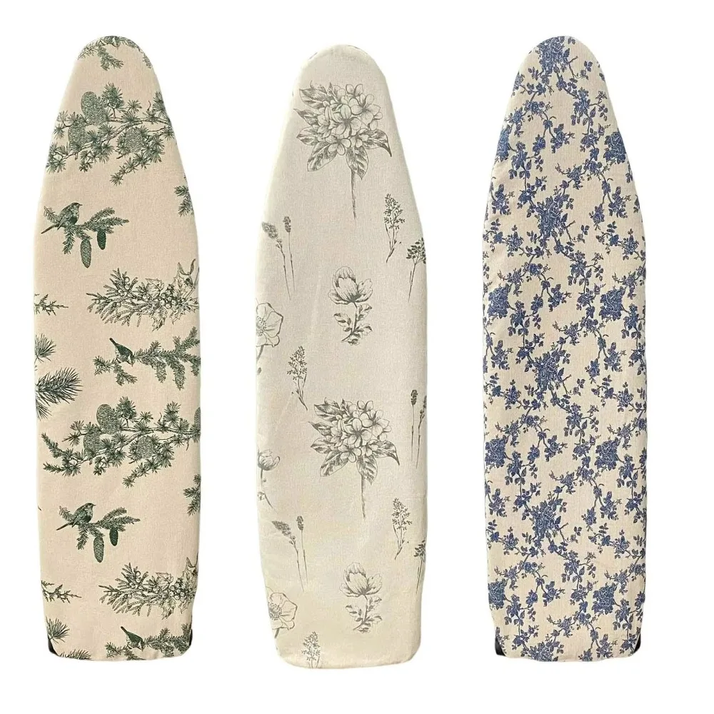 1pcs 140*50cm Ironing Board Cloth with Elastic Edge Drawstring Tightening Ironing Board Protector Cover Stain Resistant Washable