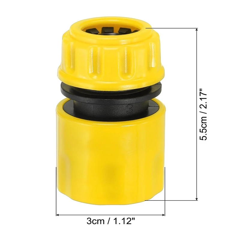 Garden Hose Adapter, Faucet Connector, 3/4 Inch Hose Quick Coupler Set No Leak, Quick Release Universal Garden Hose Fitting for