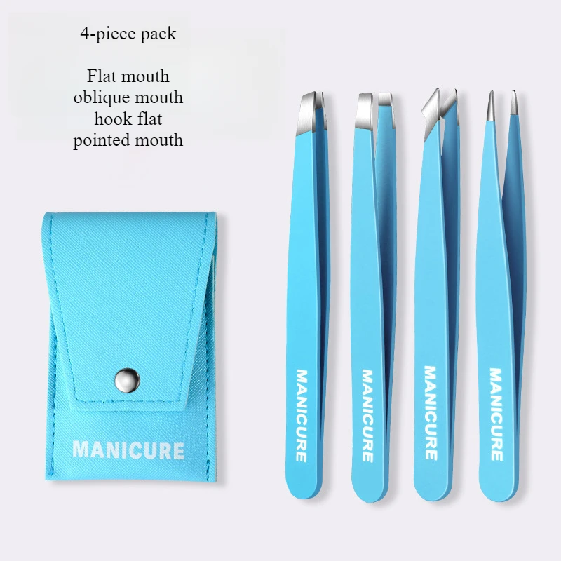 الفولاذ المقاوم للصدأ الحاجب الملقط أداة إزالة الشعر للحواجب سهلة تشكيل شعر الوجه نتف وتطبيق رمش