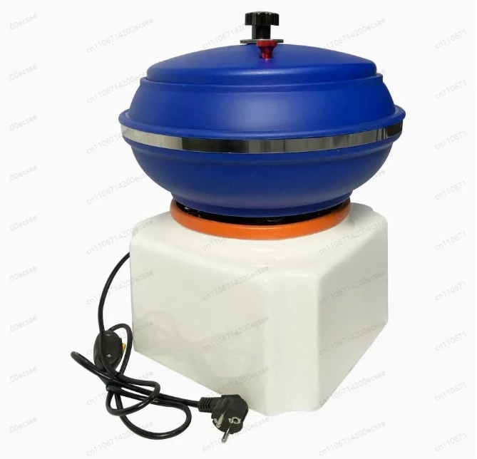 12-Inch Vibration Polisher Jade Polishing Grinder Jewelry Round Shaking Finishing Machine