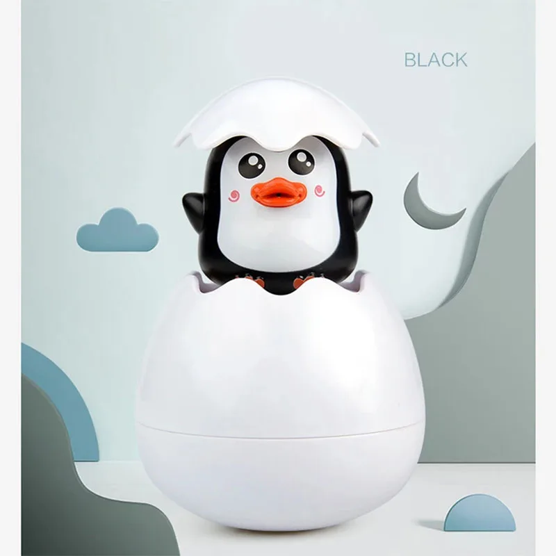 น่ารักการ์ตูนเด็กอาบน้ําของเล่นเด็กตลกว่ายน้ําสเปรย์น้ําเป็ด Penguin Boy สาวอาบน้ําชายหาดน้ําของเล่นห้องน้ํา