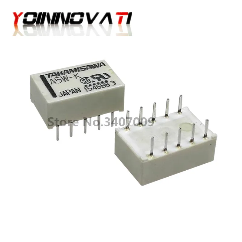 5 قطعة ريلايس A5W-K DIP-10 التتابع 2x UM 5V الصوت إشارة