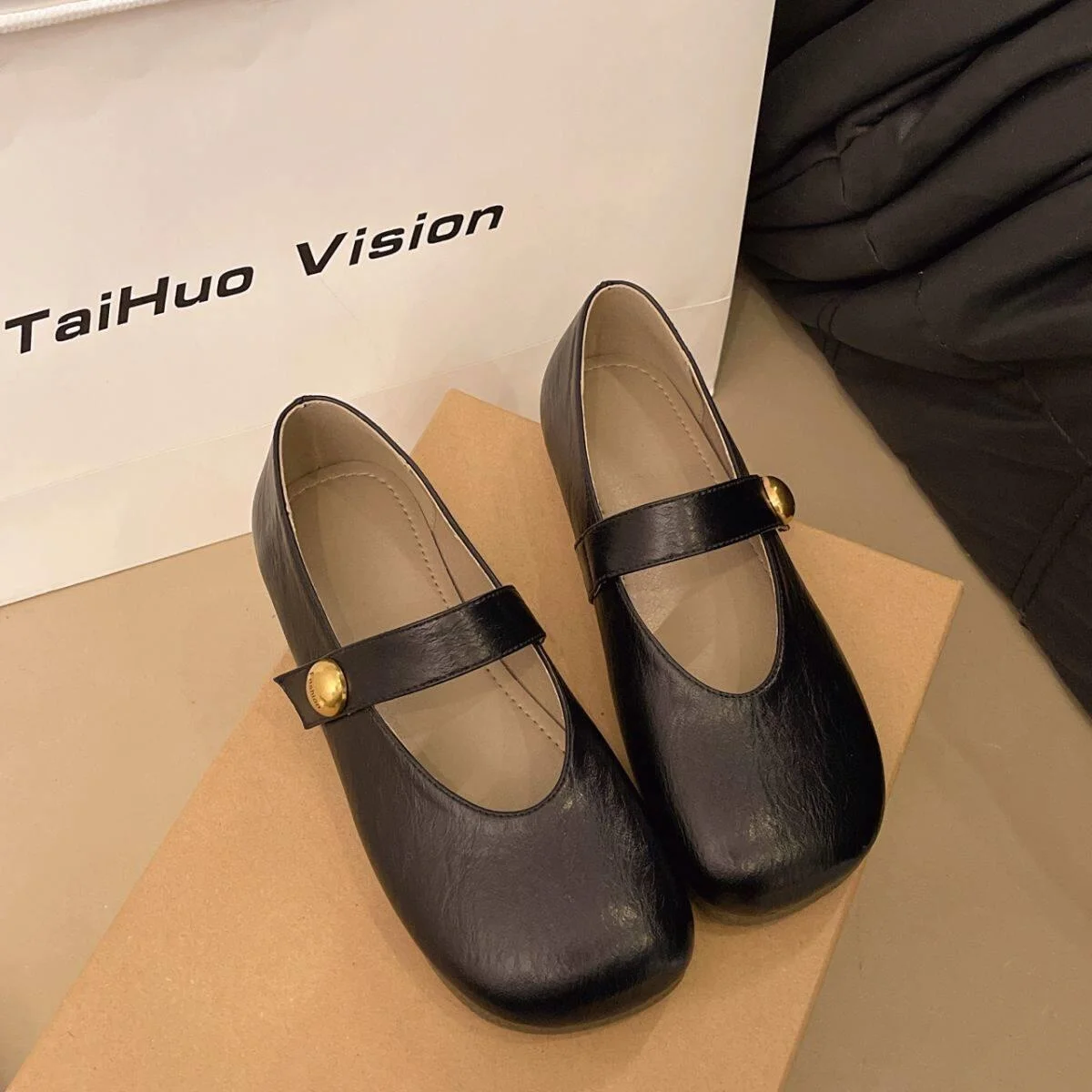

Ladies Soft Bottom Flat Shoes round Toe Mary Janes Low Heel Summer Fashion Single Shoes Comfortable Soft Sole Mary Janes