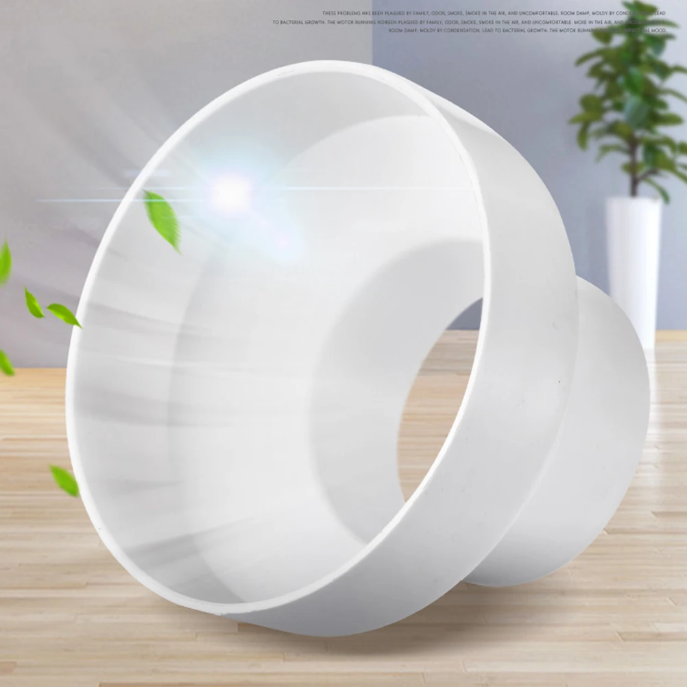 

Tapered Pipe 150mm to 100mm ABS Reducing Hose for Kitchen Ventilator Duct Adapter White Friendly Durability