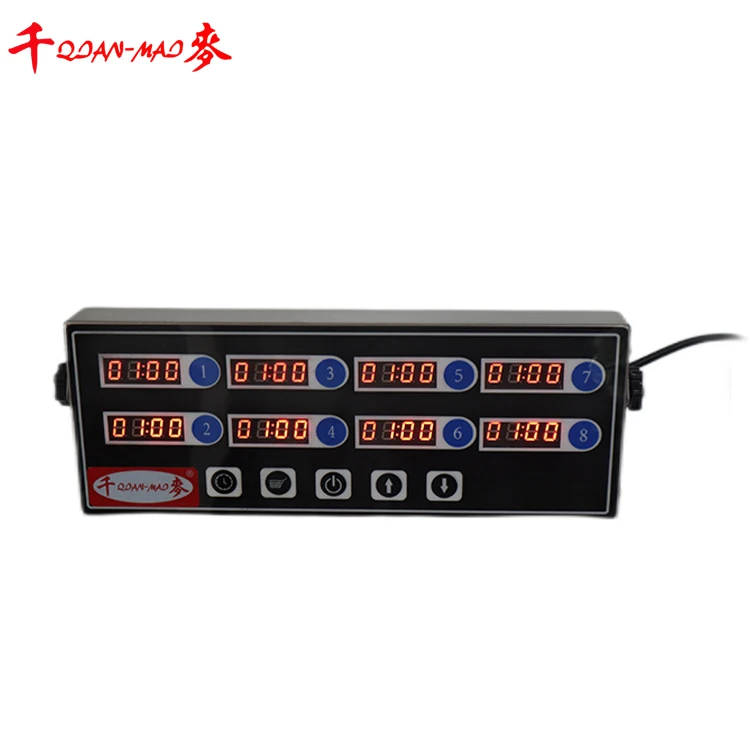 

Commercial 8-Channel Kitchen Timer Multi-Event Digital Clock Reminder Cooking Food Store Commercial Timer