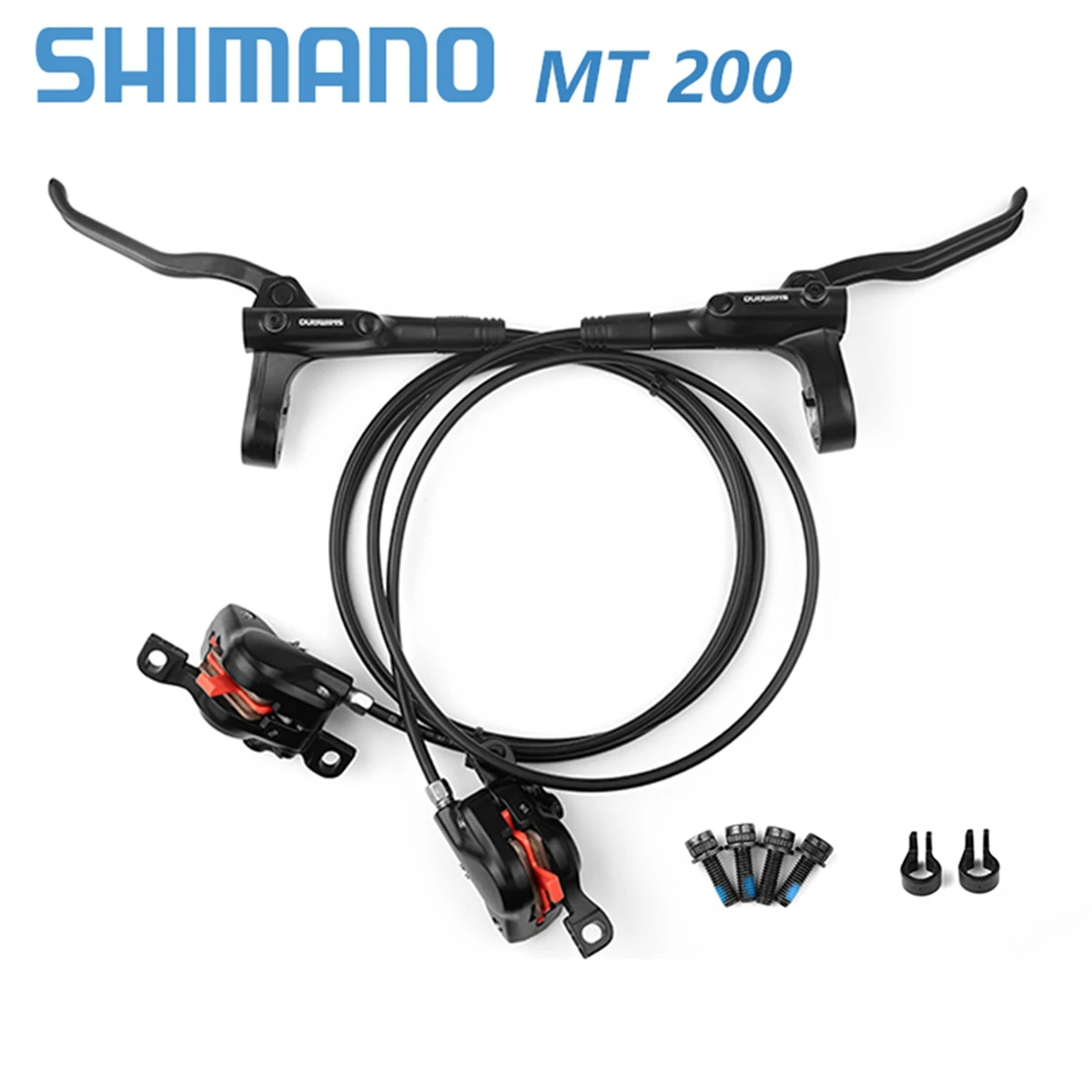 

Shimano Hydraulic Brakes MTB MT200 Hydraulic Disc Brake Mountain Bicycle Front Rear Brakes MT 200 Caliper 160mm Disc Cycling