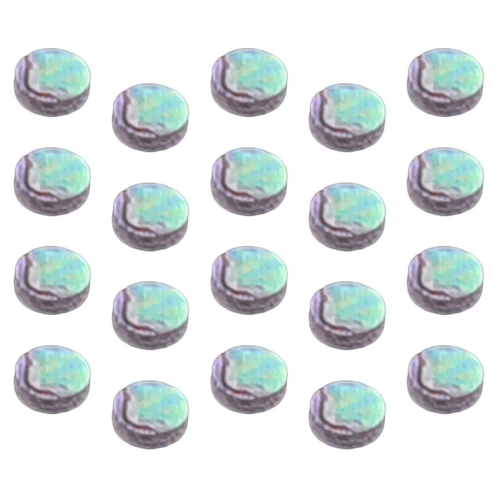 

20Pcs Guitar Fretboard Dot Markers Shell Inlay Fingerboard Dots Replaceable Stickers for Guitar Ukulele Mandolin Banjo