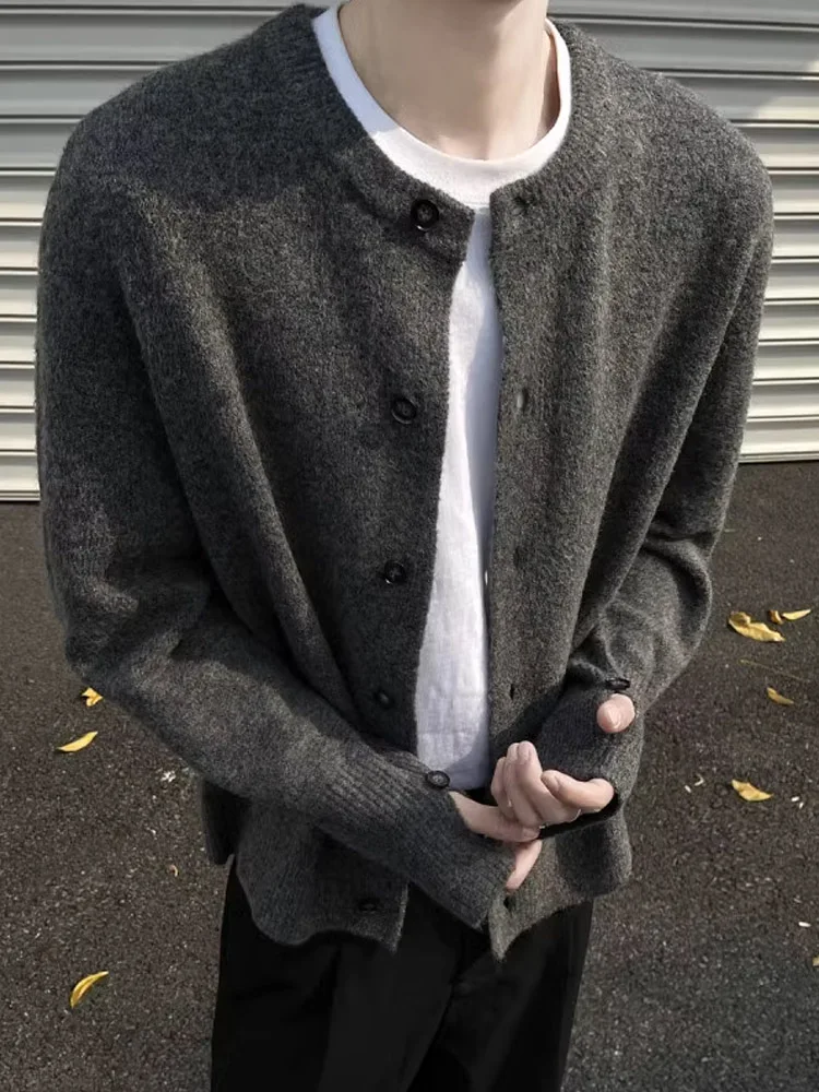 Cleanfit rotondo Ne ort maglione cardigan aperto da uomo autunno inverno Sle Lazy Faion capispalla lavorato a maglia di fascia alta