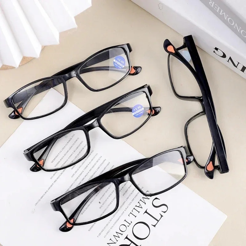 Men Women Sports Full Frame TR90 Reading Glasses Ultralight Toughness Anti Fatigue Glasses Anti Blue Light Presbyopia Glasses