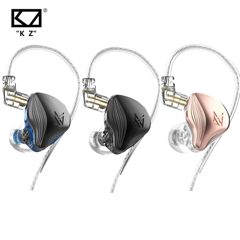 KZ ZEX Earphones Electrostatic Dynamic In Ear Monitor Earplugs Detachable Cable Headphones Noice Cancelling Sport Game Headset