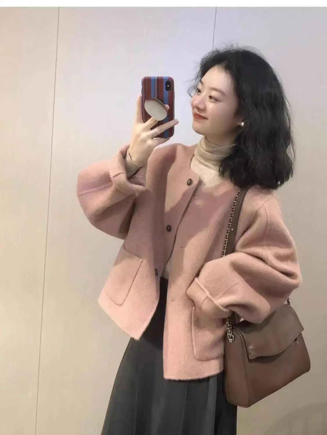 

Tweed Jacket High Quality Womens Winter Cozy Comforts Anti-Freezing Snow Skiing Trip Hooded Fishing Comfy Warm Trendy Morning OL