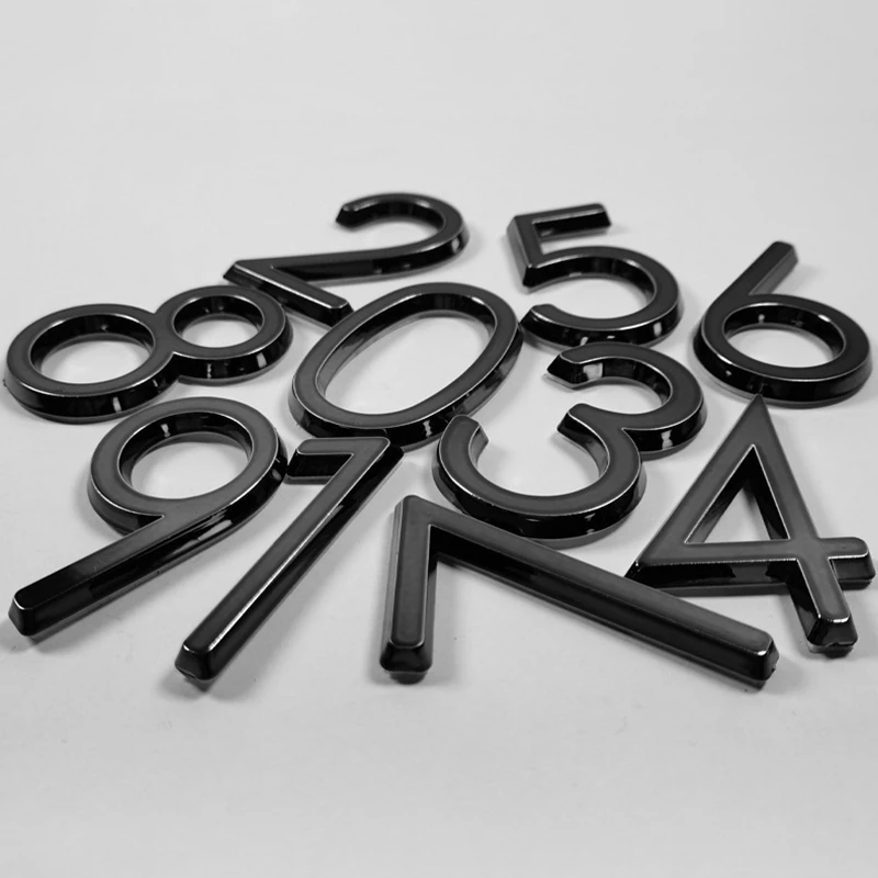 2-Inch House Number For Outdoor Mailbox Number Address Number Sticker For Home Office House Number (Black, 10 Pcs)