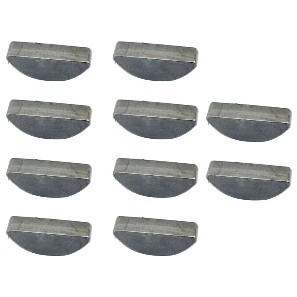 10PCS Carbon Steel Key Assortment Set Metric Half Moon Shaft Drive Fasteners For Low Loads Replacement Tool Accessories