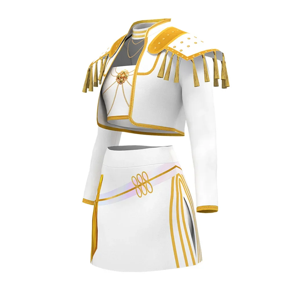 أطفال الكبار رومي زوي ميرا تأثيري KPop شيطان الصيادين تأثيري الأبيض كوريا المعبود فستان مثير الغناء دعوى هالوين لعب الأدوار