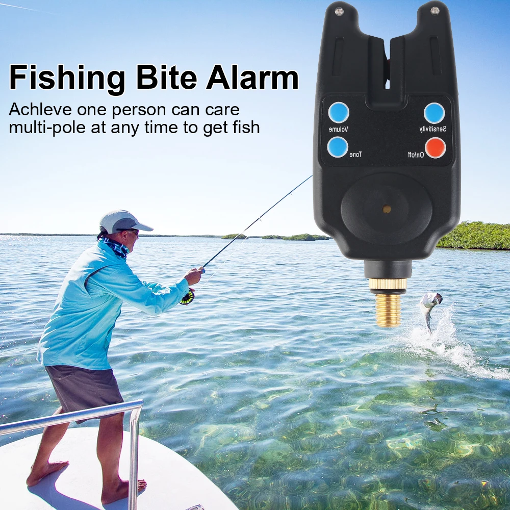 With Volume Tone Sensitivity Control Fishing Accessories Fishing Accessories LED Indicator Carp Fishing Bite Alarm JY-1