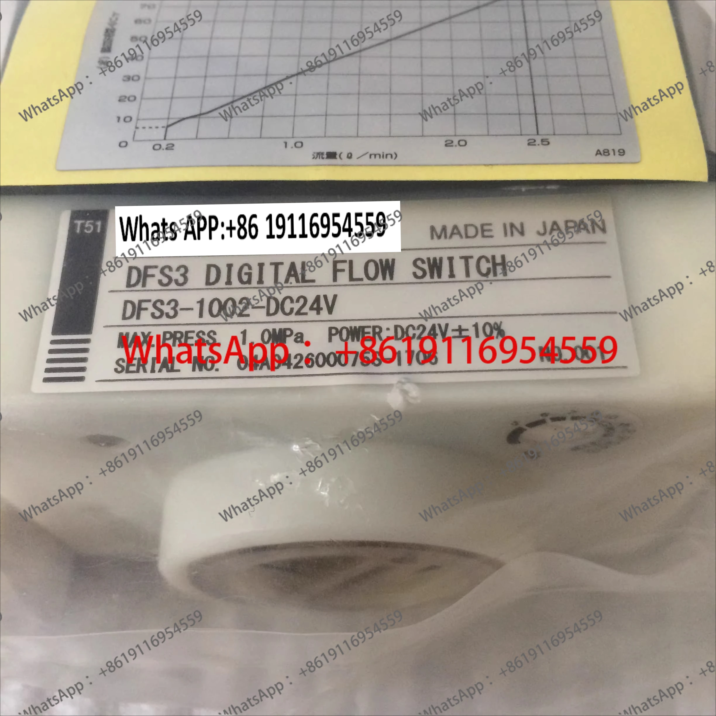 

Расходомер DFS3-1002-DC24VT, гарантия качества TAIYO