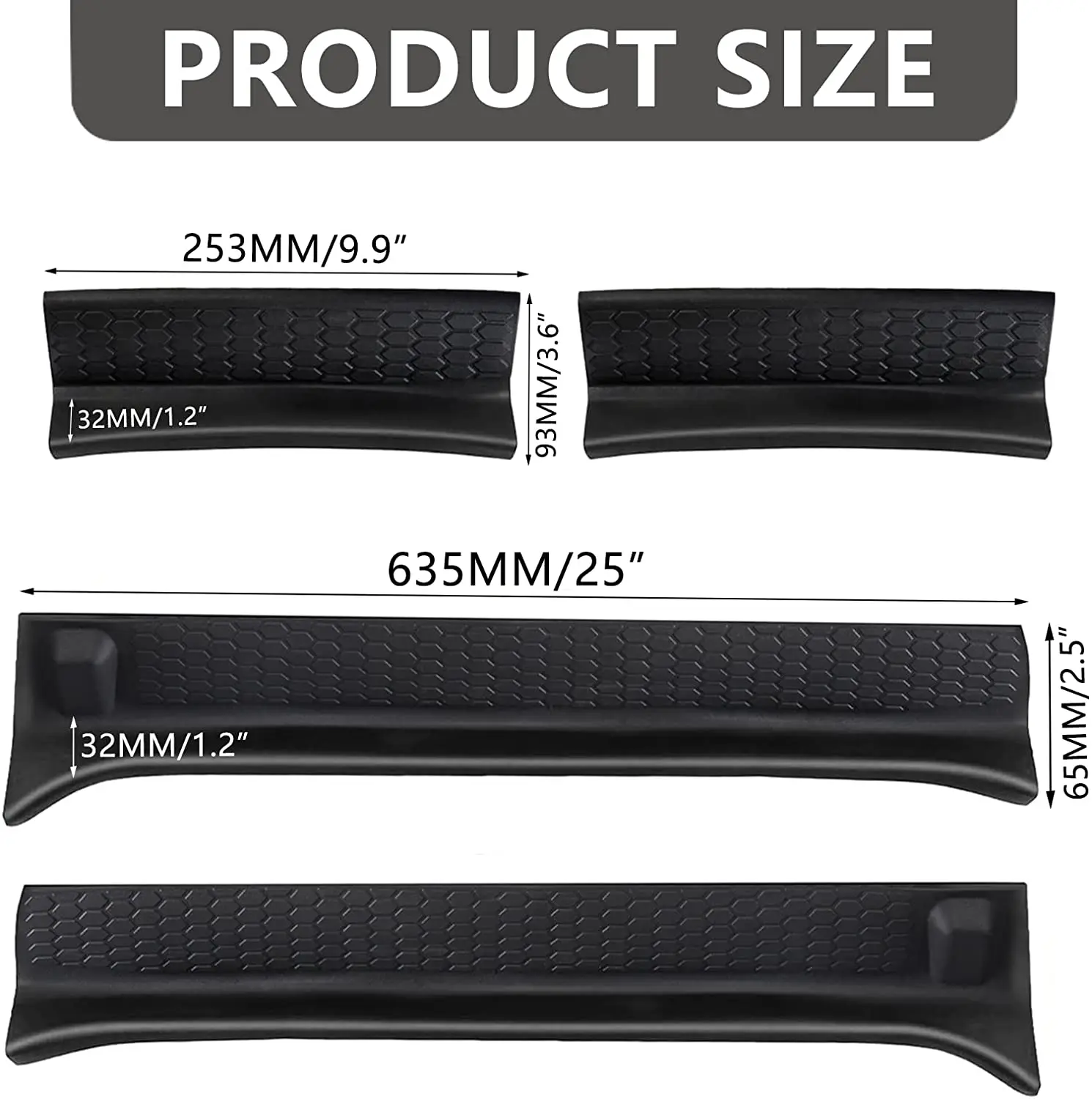 Osłona progów gumowa listwa ochronna do Jeep Wrangler JL Gladiator JT 4-drzwiowy 2018-2025 akcesoria samochodowe ochronne — zdjęcie 5
