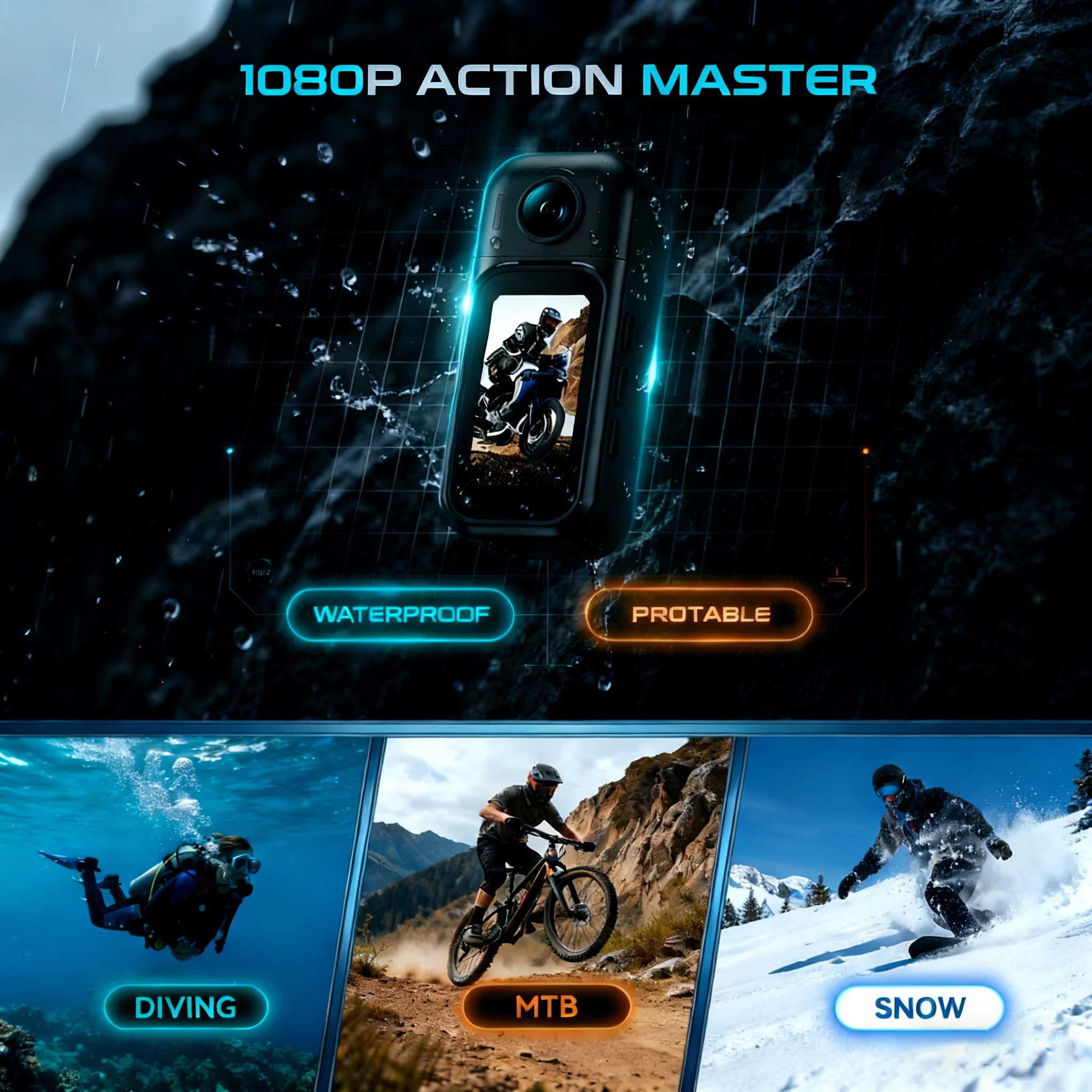 fhd-mini-action-camera-1080p-wifi-body-cam-magnetic-charging-pod-147-touch-screen-helmet-motorcycle-vlogging-outdoor-activities