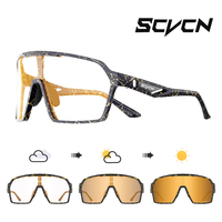 SCVCN New Outdoor Photochromic Sunglasses Man MTB Road Glasses Women Driving Bicycle UV400 Eyewear Sports Bike Cycling Glasses