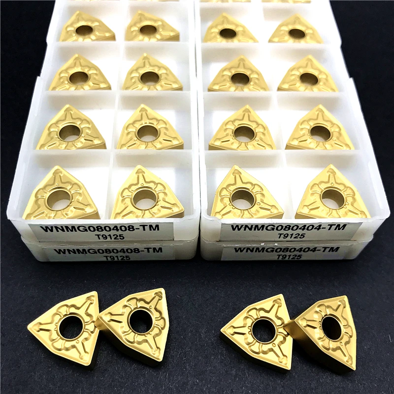 

WNMG080404 WNMG080408 TM T9125 Tungaloy Carbide Inserts External Turning Tool Metal Lathe Tools CNC Turning Insert Cutting Tool