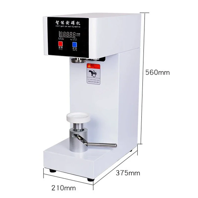 220V QLS-180 Can Sealing Machine Commercial 220v Semi-Automatic Sealing Machine Plastic Bottle Can Sealing Machine Beverage Cup