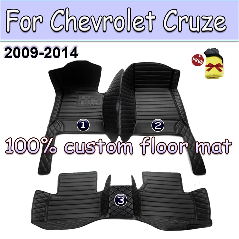 

Car Floor Mats For Chevrolet Cruze Sedan 2009 2010 2011 2012 2013 2014 Custom Auto Foot Pads Carpet Cover Interior Accessories