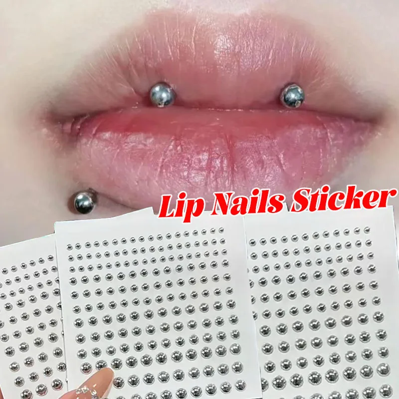 

Одноразовая наклейка для носа и губ, непирсинг, ювелирные изделия, кристалл, живот, брови, губы, непирсированные клейкие серьги, наклейки на пуговицы
