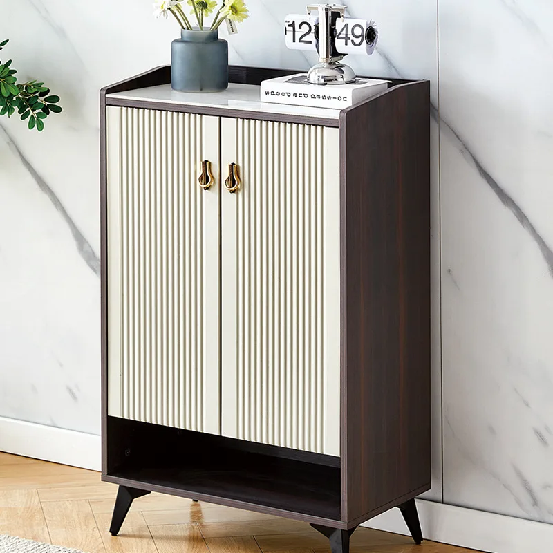 

Итальянский светлый роскошный хаки, большая вместительная дверь для домашнего входа, многослойная перегородка для хранения, многоцелевой шкаф для обуви