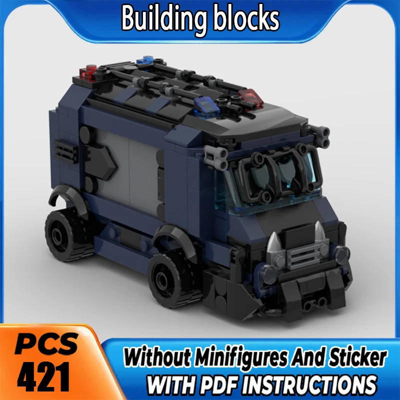 MOC Premium Building Blocks Psychiatric Hospital Truck DIY Assemble Bricks High Precision Collectible Toy Holiday Christma Gift