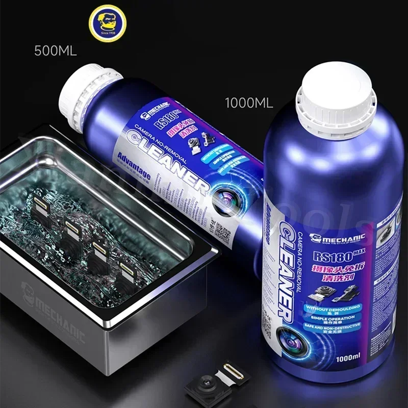 MECHANIC RS180 MAX Mobile Phone Rear Camera Cleaning Thin Solvent Rear Camera Cleaner Ultrasonic Cleaning Watermark Black Spots