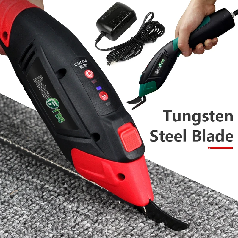 

220V Electric Scissors Multipurpose Fabric Leather Cloth Cutting Fabric Sewing Handheld Scissors Plugging in/Charging Style