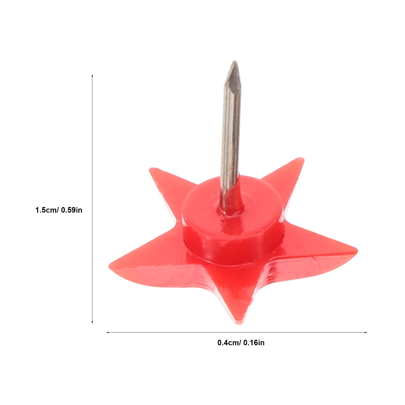 100Pcs Star Shaped Push Pins Colorful Thumbtacks Office Bulletin Board Cork Board Map Use Thumb Tacks